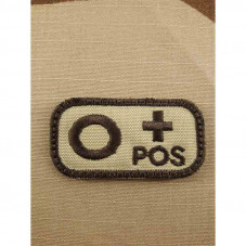 PATCH ID BLOOD TYPE O+POS...