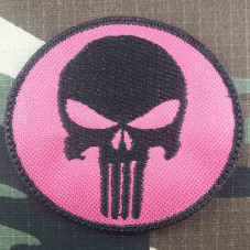 PATCH PUNISHER PINK VELCRO...