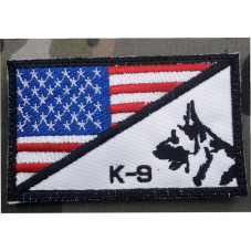 PATCH K9 FLAG USA . COLOR...