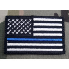 PATCH USA FLAG LINE BLUE...